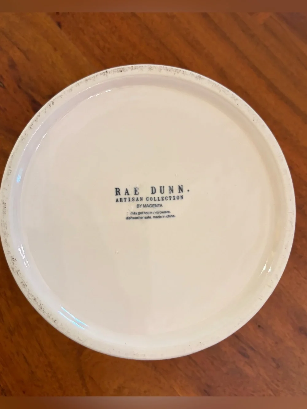 Rae Dunn “LIVE LOVE BARK” Ceramic Pet Dog Bowl Artisan Collection Farmhouse 6”